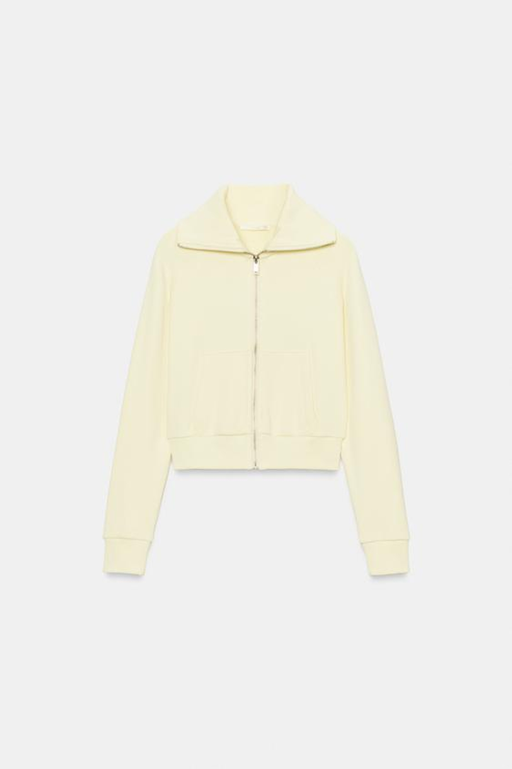 ZARA ТОЛСТОВКА ИЗ ФЛИСА НА МОЛНИИ, ЖЕЛТЫЙ