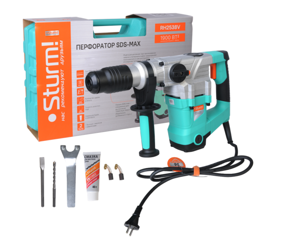 Перфоратор SDS MAX Sturm! RH2538V Перфоратор SDS MAX Sturm! RH2538V