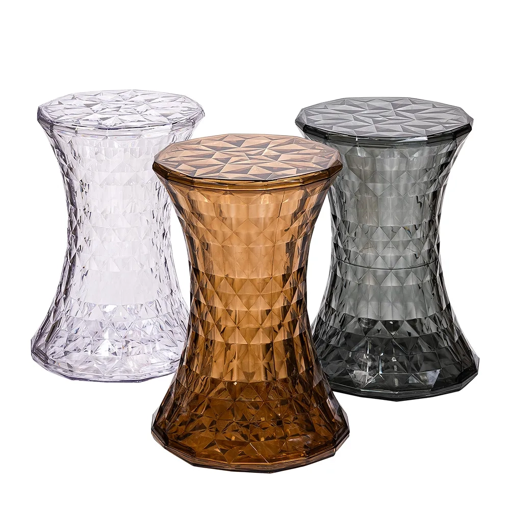 Стул-пуф Bradex Home Stone прозрачный янтарный