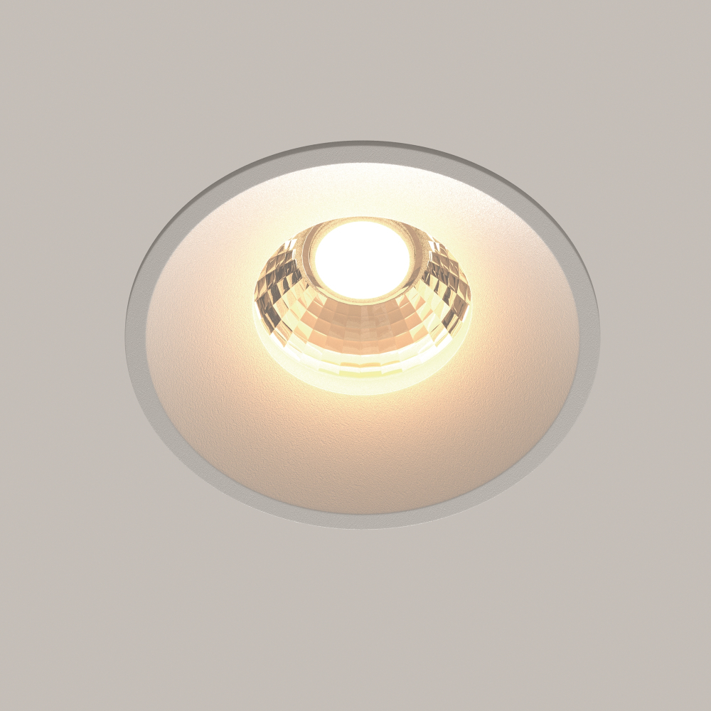 Встраиваемый светодиодный светильник Maytoni Round DL058-12W3K-W