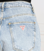 джинсы mom jean GUESS - голубой(W2YA21 D4NH6)