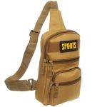 Сумка мужская «Cross Body», 4 кармана, цвет песочный, 28*17*6см