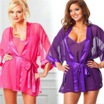 Эротический пеньюар с сексуальным халатиком фиолетового цвета Rosyland Clothing One Size (Цвет: фиолетовый)