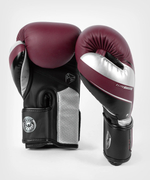 Перчатки боксерские Venum Elite Evo Burgundy/Silver