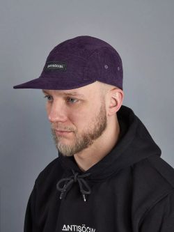 Кепка 5 panel Velvet Фиолетовая