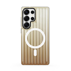 Усиленный прозрачный чехол (Gradient Desert Gold) с поддержкой MagSafe от Dux Ducis для Samsung Galaxy S25 Ultra, серия Zest Series Case