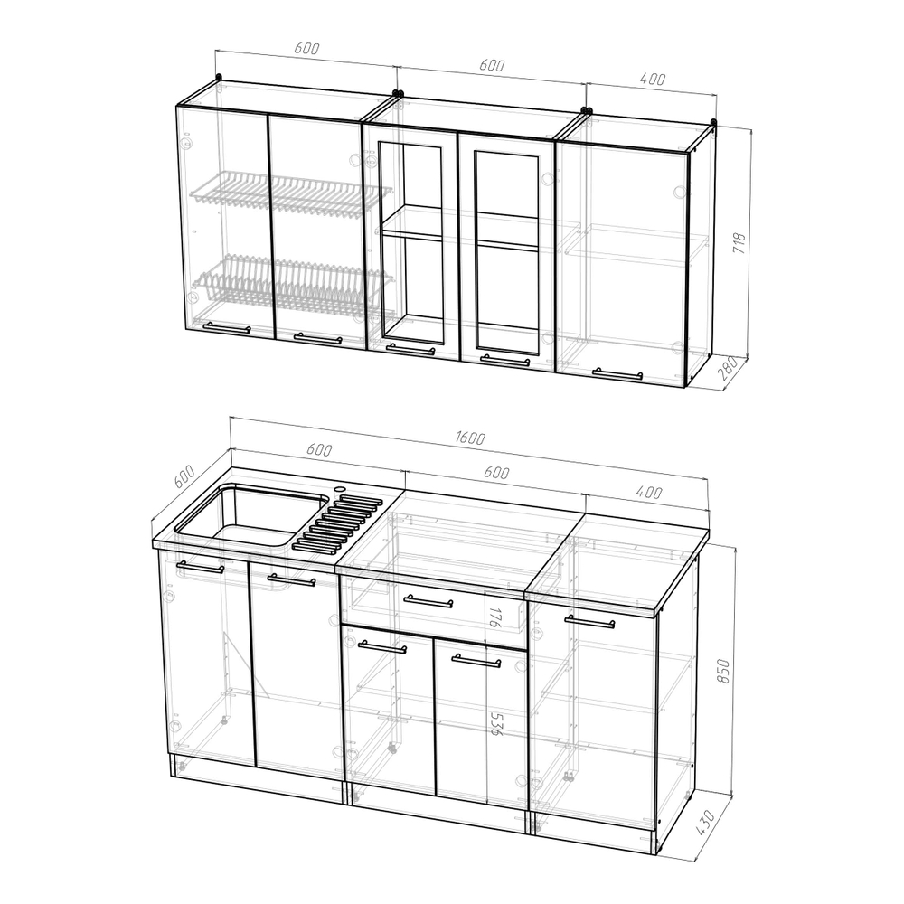 Ника стандарт 1600 мм