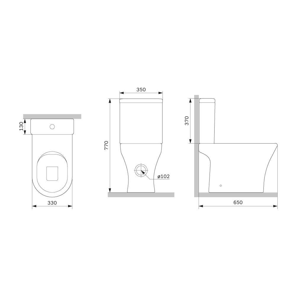 Унитаз-компакт FlashClean с сиденьем микролифт AM.PM Sense C748600SC
