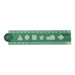 Линейка раскладная 15/30 см 4 цвета микс шк на пакете, D-608B-3535