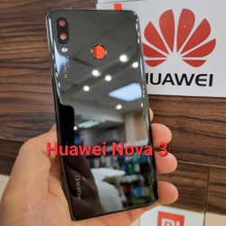Крышка для Huawei Nova 3 (заднее стекло) "хорошее качество" цвет: чёрный