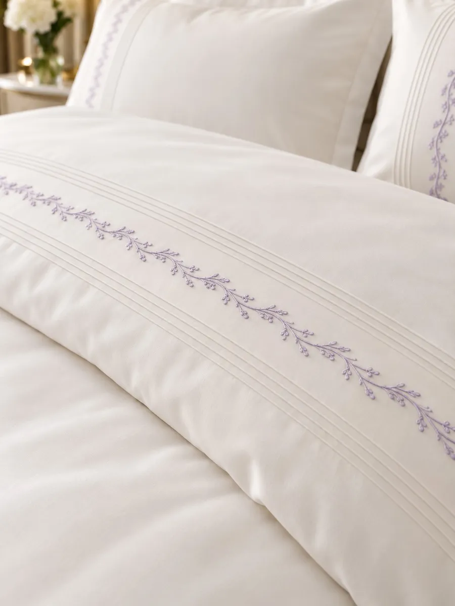 Gelin Home КПБ 6 пр. ELMIRA сиреневый цвет пододеяльник 200*220, простынь 240*260, наволочки 50*70 2шт, декоративные наволочки 50*70 2шт GLNN517 — фото 3