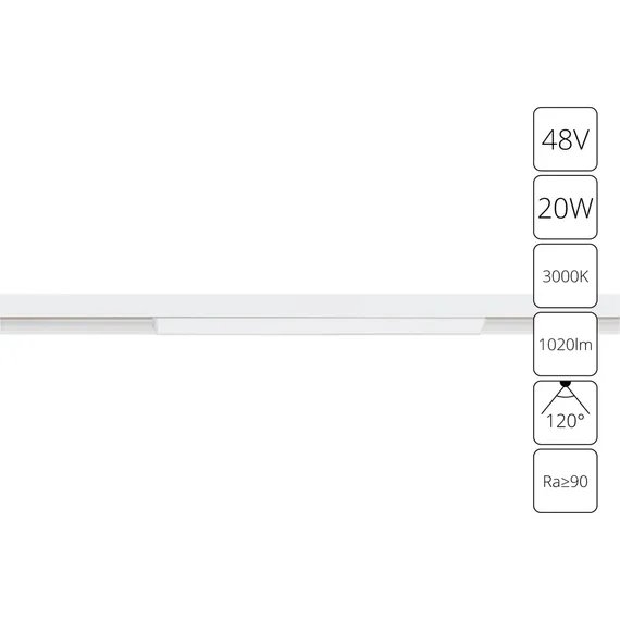 Трековый светильник Linea A4673PL-1WH Arte Lamp