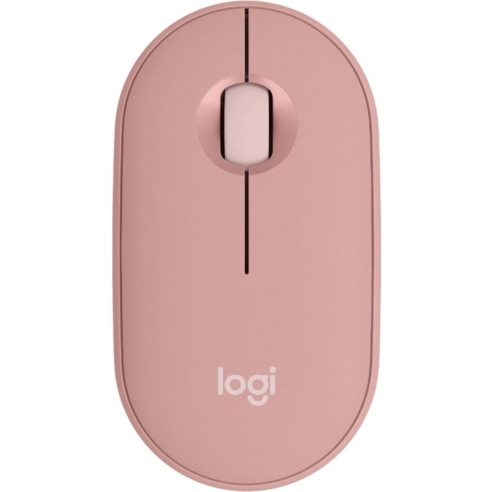 Мышь Logitech M350 Pebble Rose (беспроводная 2.4 GHz, Bluetooth) Бесшумная
