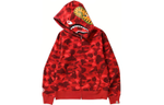 A Bathing Ape Color Camo Shark Full Zip Худи красный