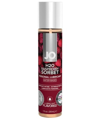 Ароматизированный любрикант JO Flavored Raspberry Sorbet Малиновый щербет 30 мл
