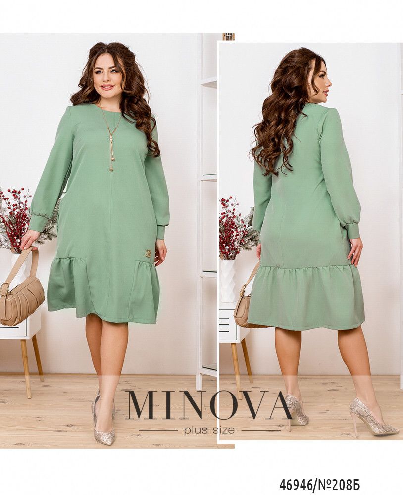 Платье 208Б-оливка Minova Платье 208Б-оливка Minova