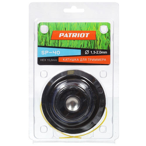 Катушка для триммера ручная, 2.4 мм, HEX 15.6, Patriot, SP40, для ELT800/1000/1200, PT2340/2540