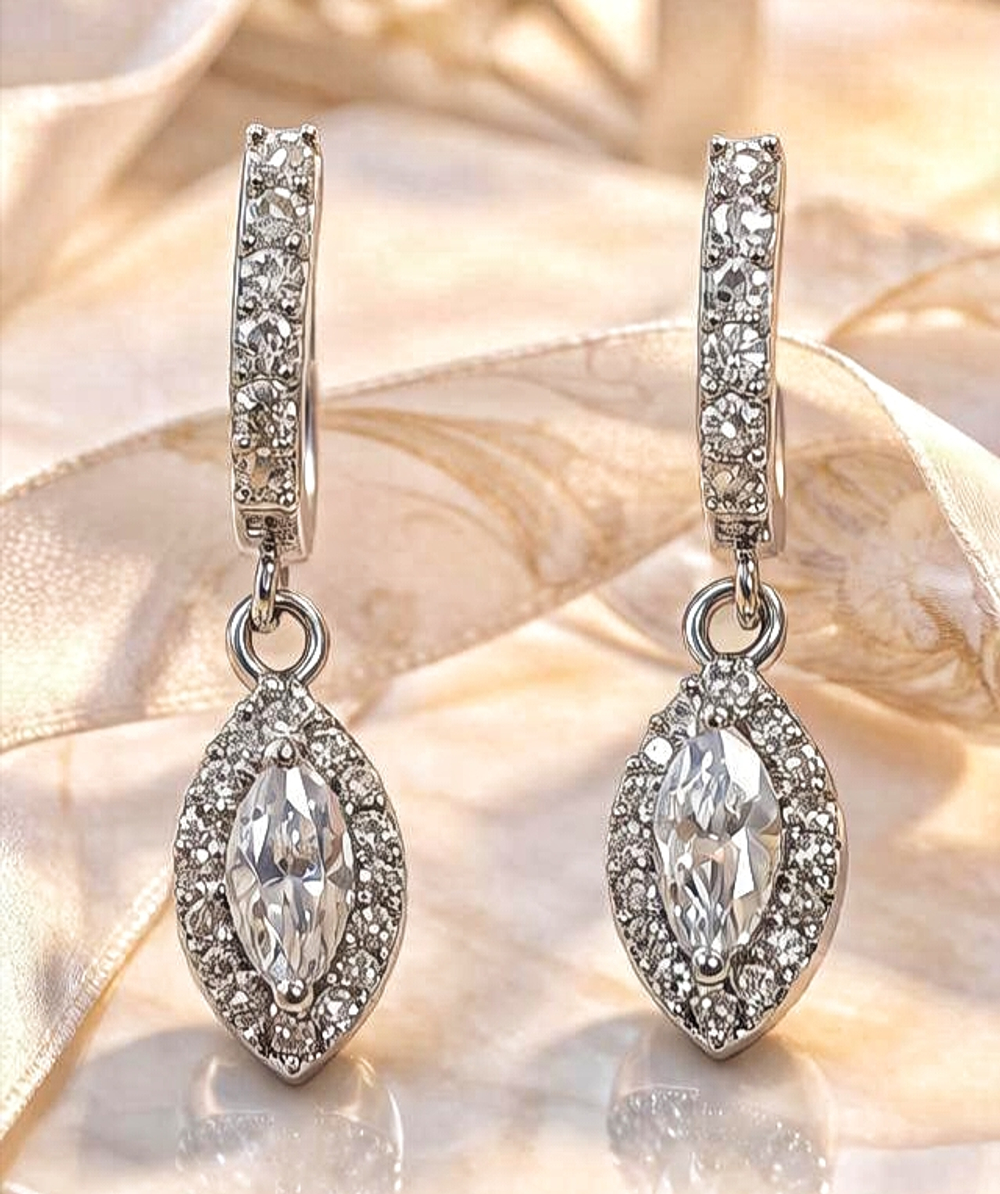 Ювелирные серьги из серебра 925 пробы