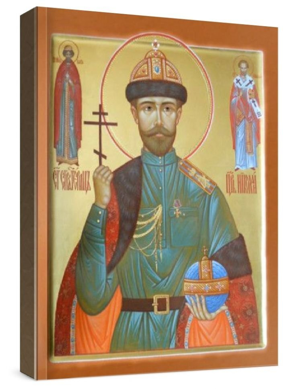 Николай 2, царь (рукописная икона)