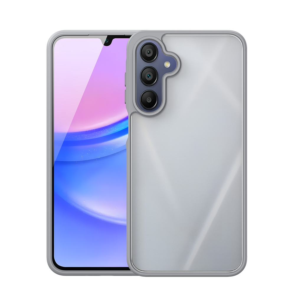 Прозрачный матовый чехол серого цвета для Samsung Galaxy A17 (5G, 4G), Galaxy A26 5G и Galaxy A16 (5G, 4G), серия Yind Series от Dux Ducis