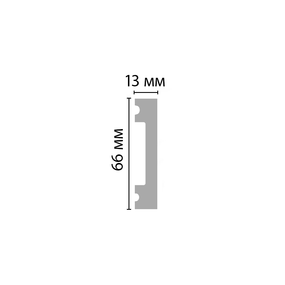 Молдинг Decomaster ECO LINE D157-88 66х13х2900 мм