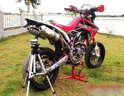 Full Exhaust System for Honda CRF250L-M-Rally (2012-2020). Made in Thailand. MOTO-X Twin Carbon