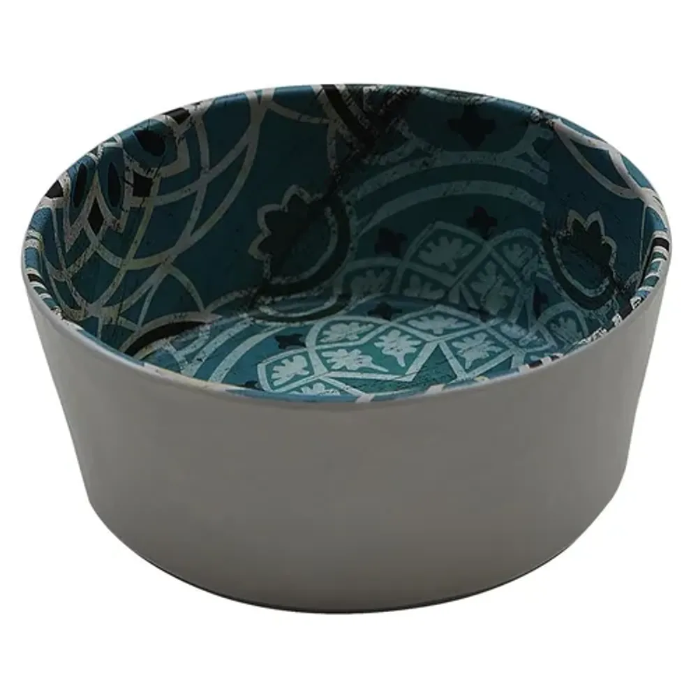 Салатник 550 мл 14*6,2 см круглый Damask Blue пластик меламин P.L. Proff Cuisine