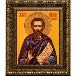 Никита хартуларий Константинопольский. Икона на холсте.