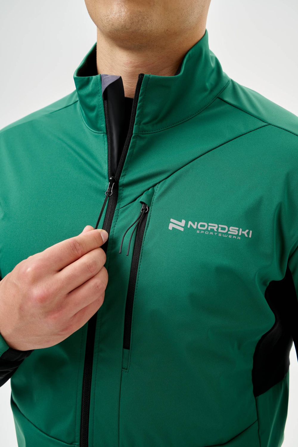Тренировочная куртка NORDSKI PRO TOUR ALPINE Green/Black
