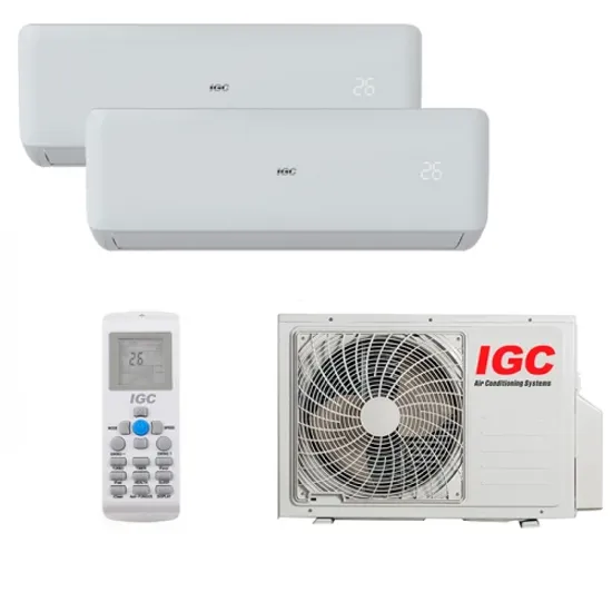 Мультисплит система на 2 комнаты IGC RAK-X09RH + RAK-X12RH / RAM2-X18URH