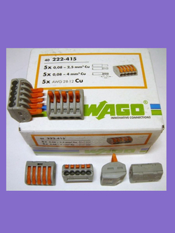 Клемма WAGO универсальная, 40 шт, 222-415