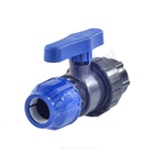 Кран шаровой компрессионный ПЭ Дн 25х3/4" ВР Ру10 RTP (РосТурПласт) 14395