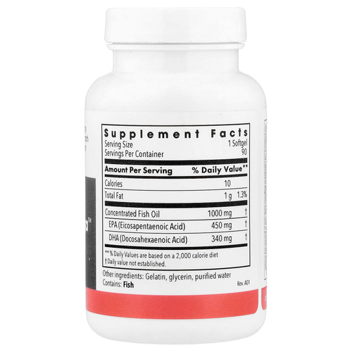 Metabolic Maintenance, Mega Omega™, 90 капсул (1000 мг в 1 капсуле)
