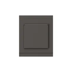 Розетка с крышкой KRANZ Sete Графит KR-79-0728-3