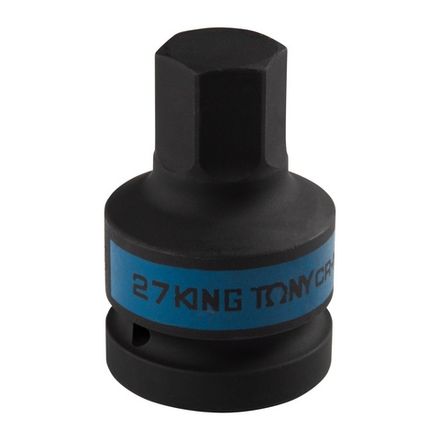 Цена на KING TONY (801527M) Насадка (бита) ударная торцевая 1", HEX, 27 мм, L = 80 мм