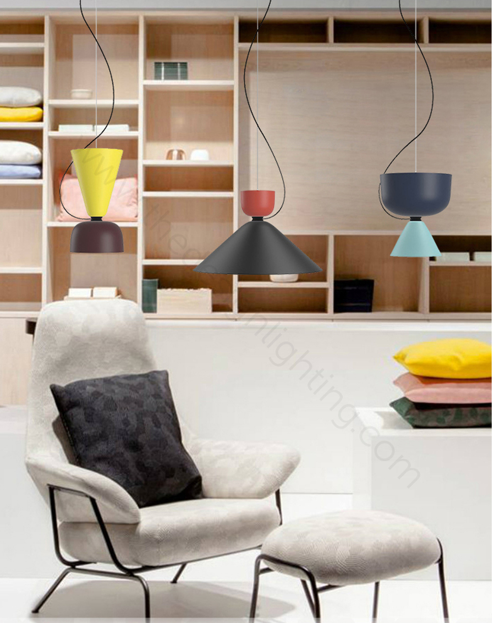 Pendant design lamp Hem Alphabeta by Hem (A)