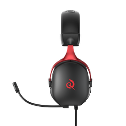 Проводные наушники полноразмерные игровые QCY Heroad VN200 PRO (черно-красные)