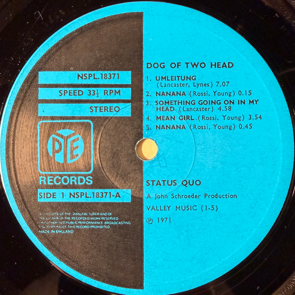 Status Quo - Dog Of Two Head (Англия 1971г.)
