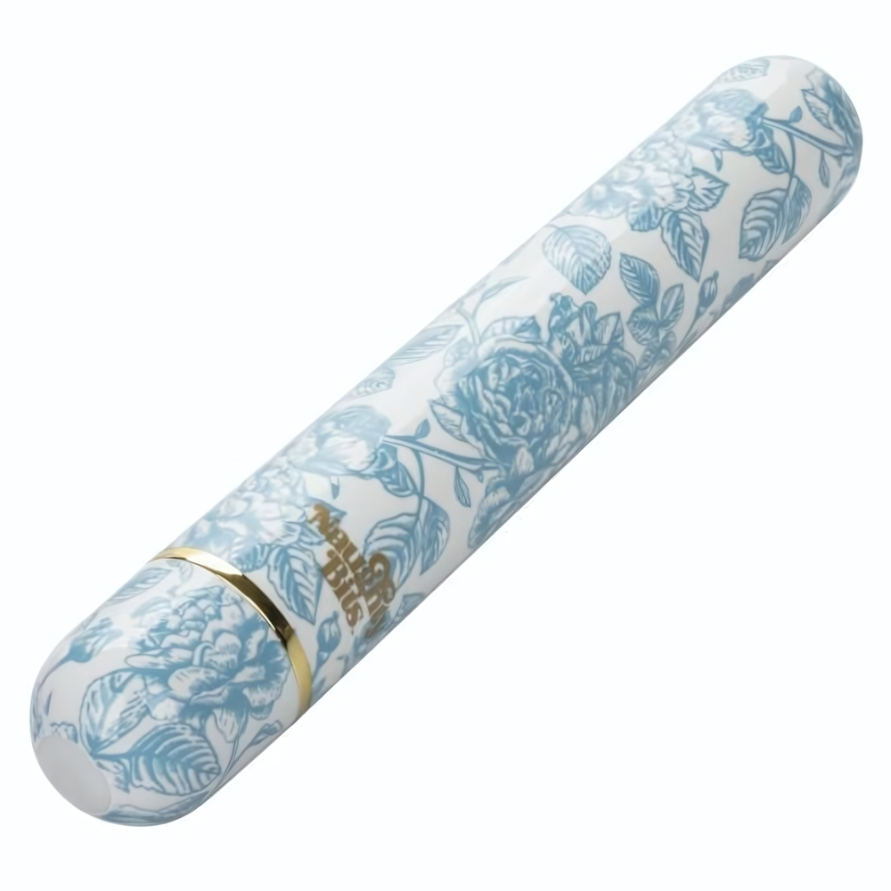 Голубой классический вибратор Naughty Bits Mother Fucker Personal Vibrator - 18 см. (Цвет: голубой)
