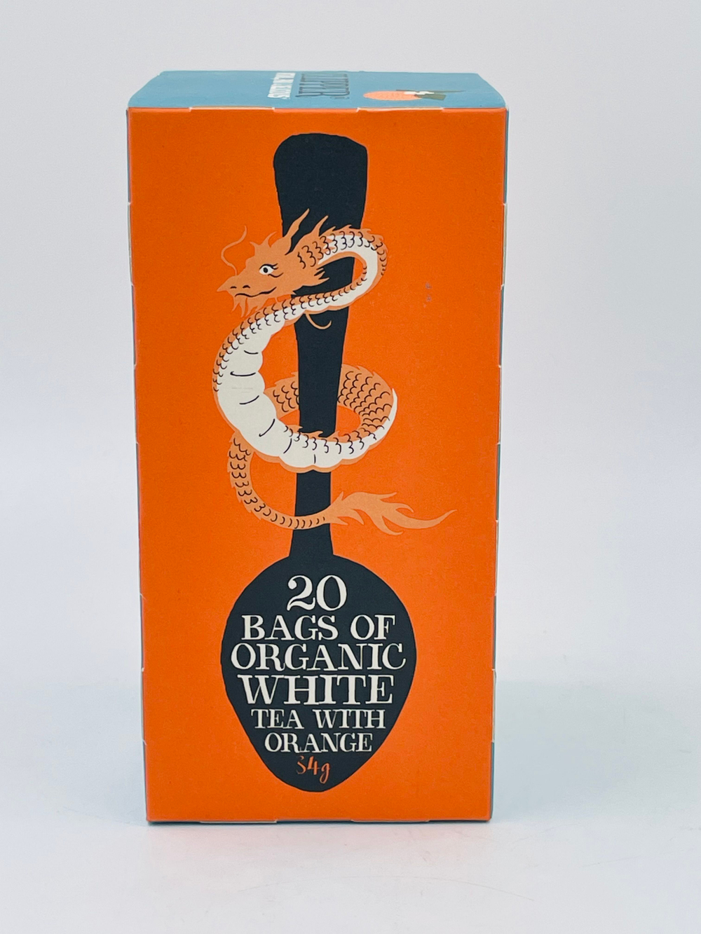 подмята пачка - Чай белый CLIPPER "White Tea With Orange" с апельсином 20 пакетиков 34 г (из Финляндии)