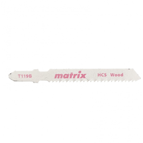 Полотна для электро лобзика по дереву, 3 шт, T119BO, 50 x 2 мм, HCS, фигур. рез Matrix, 78227