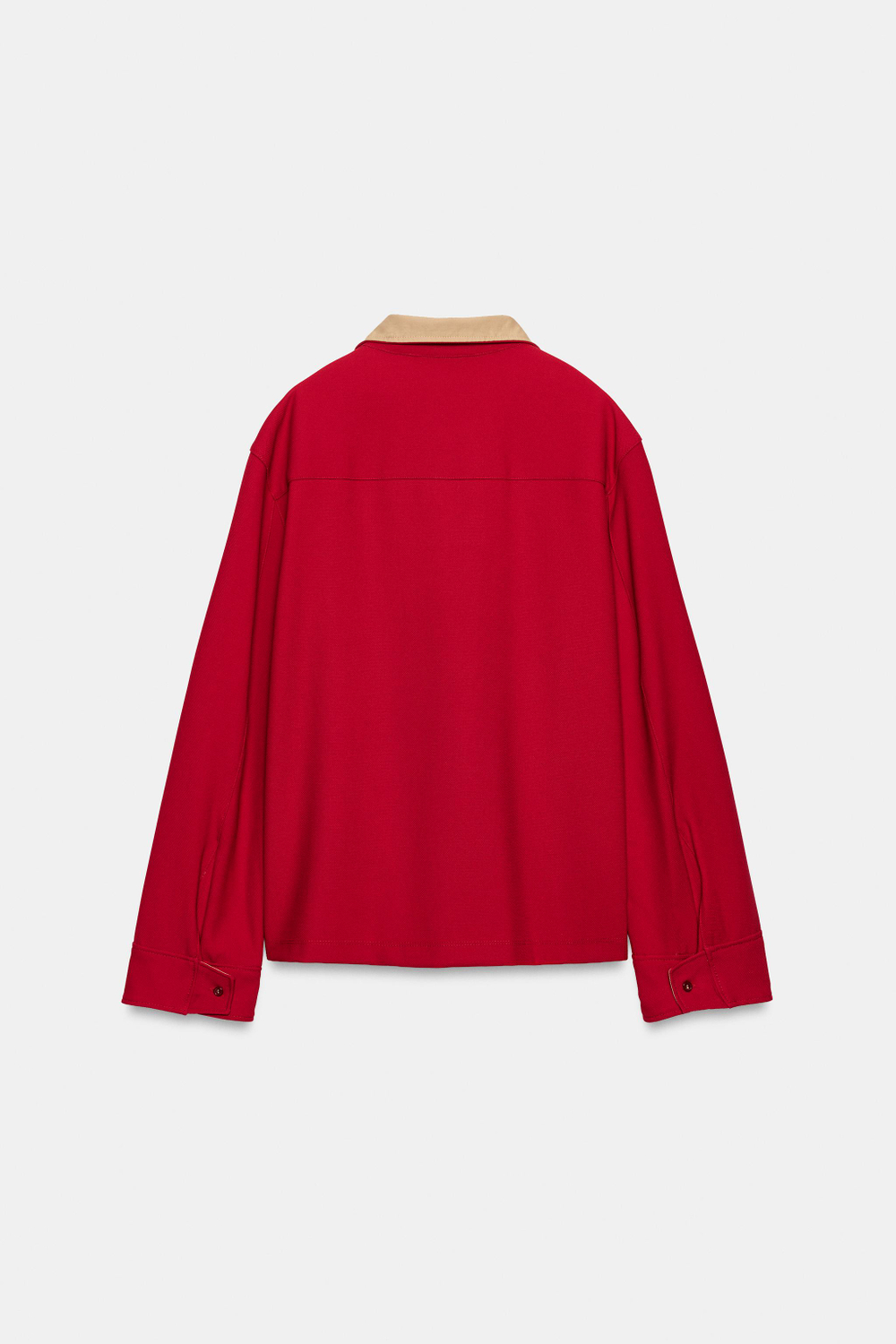 РУБАШКА С КОНТРАСТНЫМИ ДЕТАЛЯМИ ZW COLLECTION — ZARA
