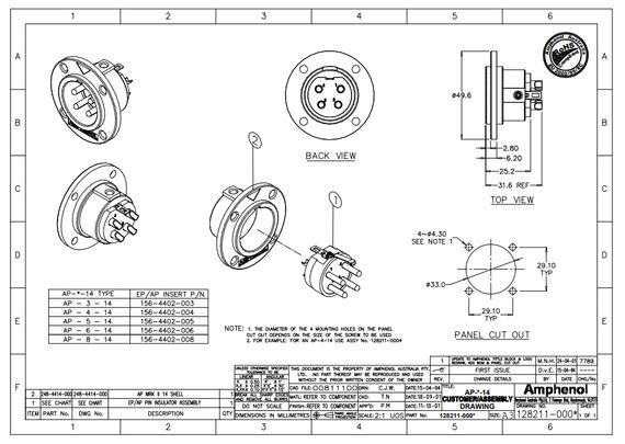 Amphenol AP-6-14