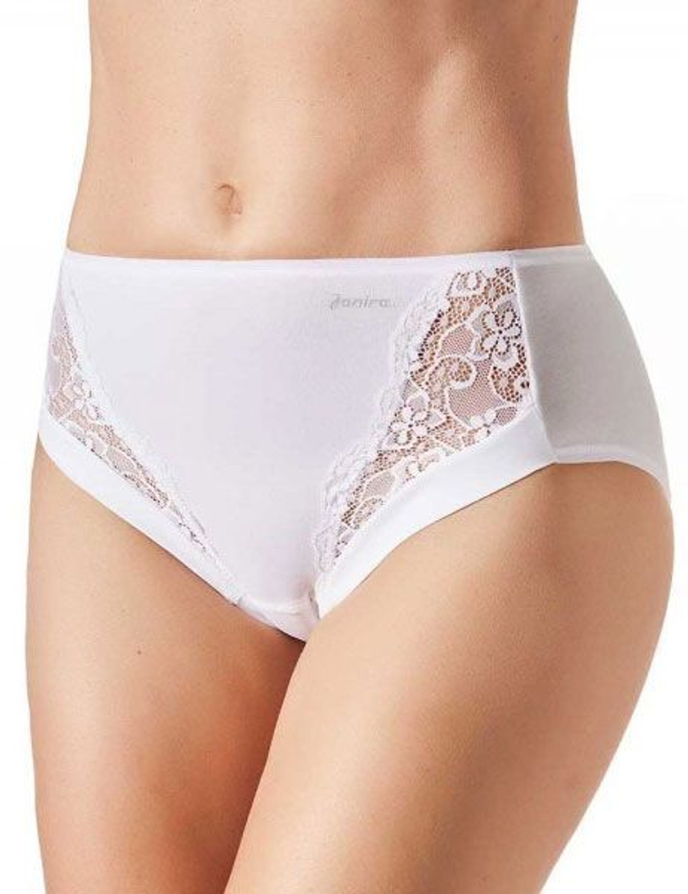 Высокие трусики с кружевом Esencial Lace (Размер: L) (Цвет: телесный)