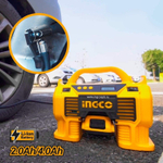 Аккумуляторный автомобильный компрессор INGCO CACLI20021 20 В 1x2 Ач