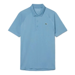 Мужское теннисное поло Lacoste SPORT Breathable Run-Resistant Interlock - grayish blue