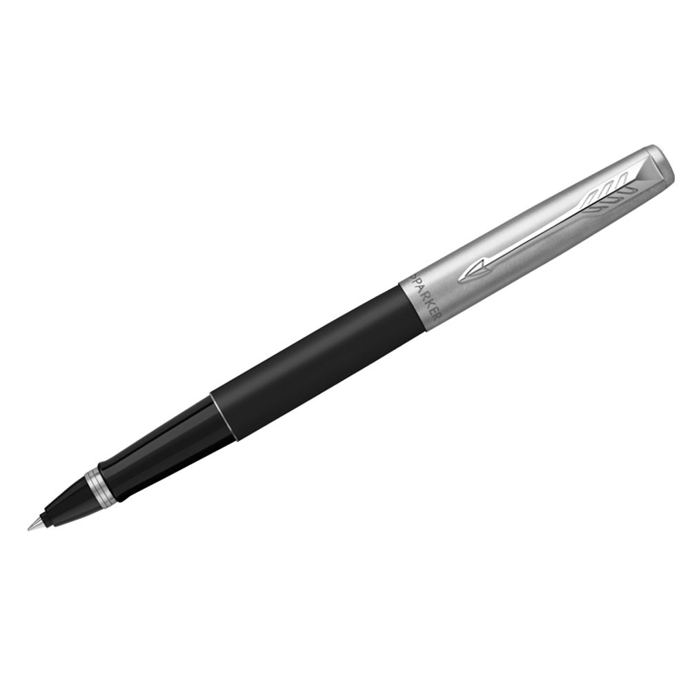Ручка-роллер Parker Jotter Bond Street Black CT, черная, 0.8 мм, хром/черный корпус