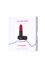 Мини-вибратор в форме помады Exomoon - 8,8 см. (Цвет: черный)