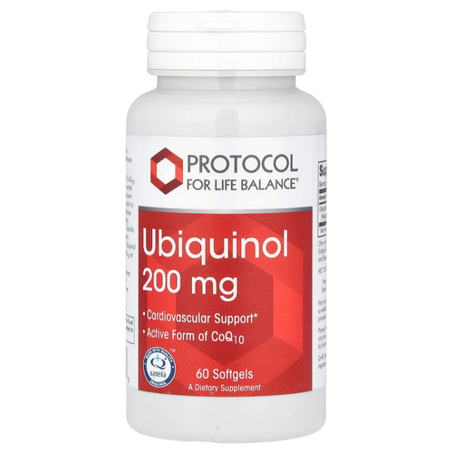 Protocol for Life Balance, убихинол, 200 мг, 60 капсул