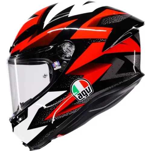 Купить Мотошлем Интеграл AGV K6 S Braven / Черно-красный